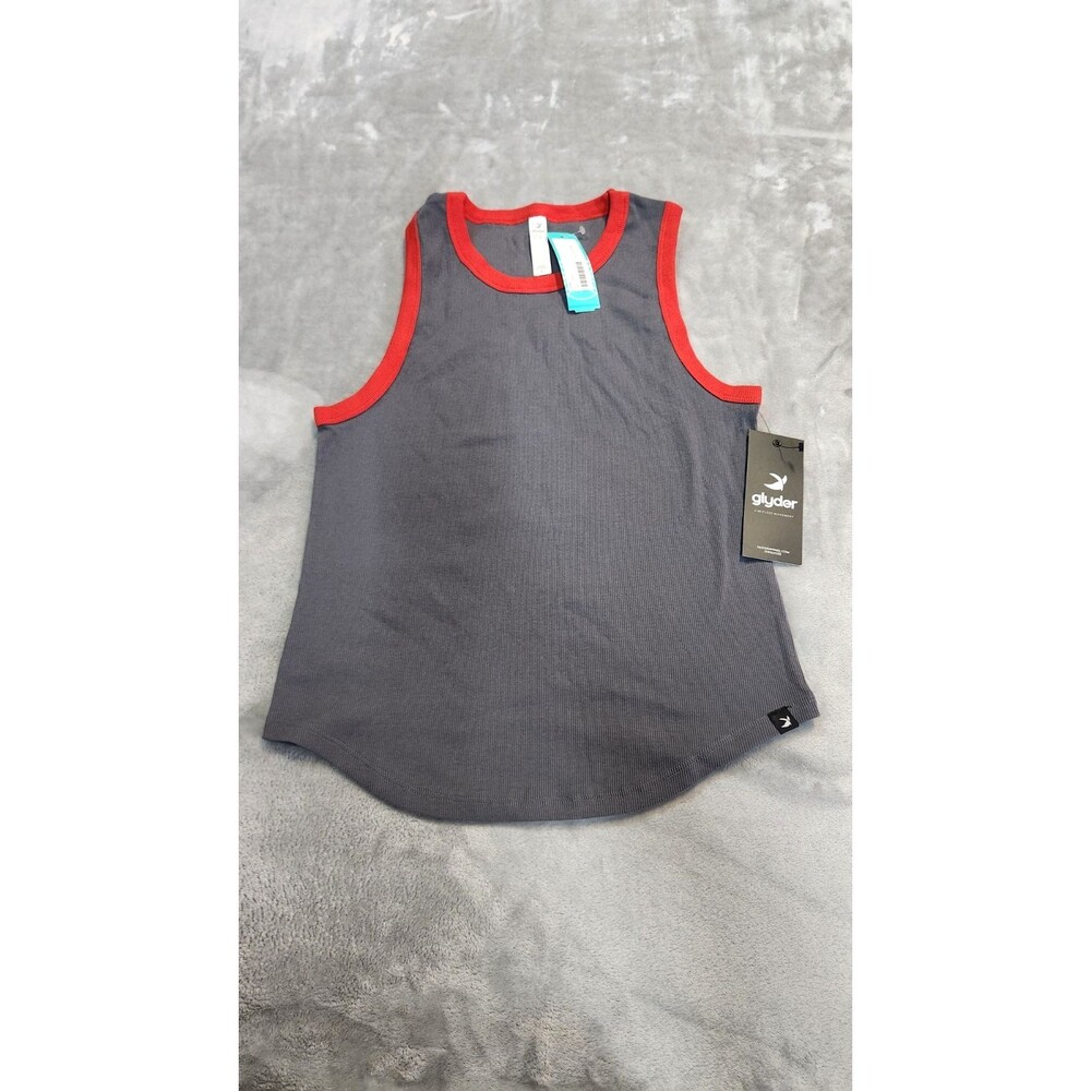 Glyder Women's Size‎ Large Carbon Scarlet Go To Tank Top NWT